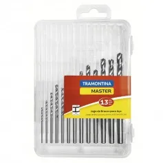 Jogo de brocas aço rápido de 1,5 a 6,5 mm com 13 peças