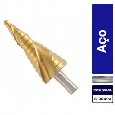 Broca escalonada aço rápido 6 a 30 mm - 723579