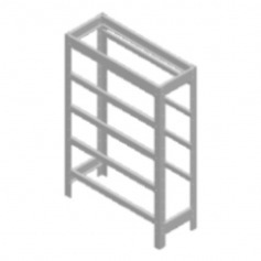 Estante metálica para 12 gavetas n° 5 - EF12/5 Estante metálica para 12 gavetas n° 5 - EF12/5