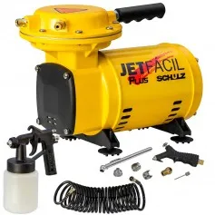 Compressor de ar direto 2,3 pés 1/3 hp com acessórios - Jet Fácil Plus