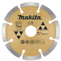 Disco diamantado segmentado 105 mm para concreto e alvenaria - D-42531