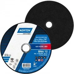 Disco de corte para metal e inox 4.1/2 x 3/64 x 7/8