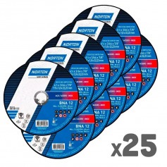 Kit 25 Discos de corte para metal e inox 4.1/2 x 3/64 x 7/8 Kit 25 Discos de corte para metal e inox 4.1/2 x 3/64 x 7/8