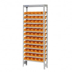 Estante met�lica com 60 gavetas n� 3 laranja - EF60/3L