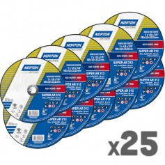 Kit 25 Discos de corte para metal 7 x 1/8 x 7/8 Kit 25 Discos de corte para metal 7 x 1/8 x 7/8