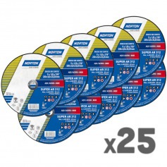 Kit 25 Discos de corte para metal 9 x 1/8 x 7/8