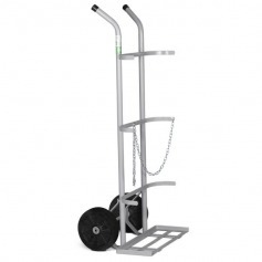 Carro para transporte de oxigênio e acetileno capacidade para 2 cilindros - TM-48 Carro para transporte de oxigênio e acetileno capacidade para 2 cilindros - TM-48