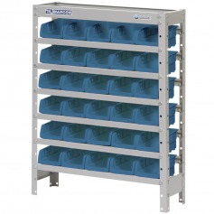 Estante met�lica com 30 gavetas n� azul - EM30/3A
