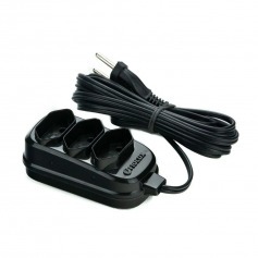 Extenso eltrica 3 metros 3 tomadas 2 x 0,75 mm 10A bipolar