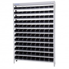 Estante met�lica com 108 gavetas n� 3 preta - EP108/3P