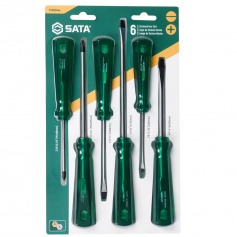 Jogo de chaves de fenda e phillips com 6 peças - ST08044L Jogo de chaves de fenda e phillips com 6 peças - ST08044L