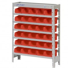 Estante metlica com 30 gavetas n 3 vermelha - EF30/3V