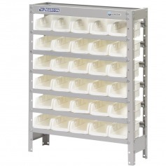 Estante met�lica com 30 gavetas n� 3 branca - EF30/3B