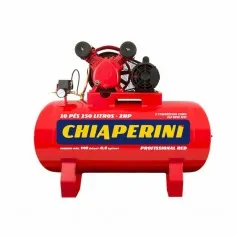 Compressor de ar 10 pés 150L 2 hp 140 lbs monofásico - 10/150 RED