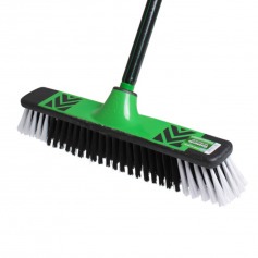 Vassoura tipo gari cepa plástica 40 cm com cabo 1,4 m - 38115 Vassoura tipo gari cepa plástica 40 cm com cabo 1,4 m - 38115