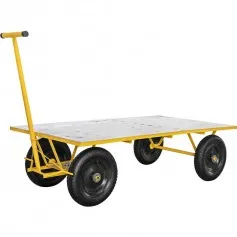 Carrinho plataforma de compensado capacidade 600 kg