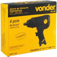 Chave de impacto pneumática encaixe 1/2