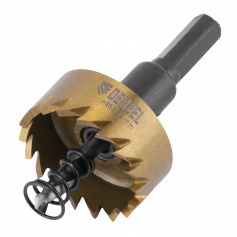 Serra copo para metal 32 mm revestimento em Nitreto de Titânio com suporte Serra copo para metal 32 mm revestimento em Nitreto de Titânio com suporte