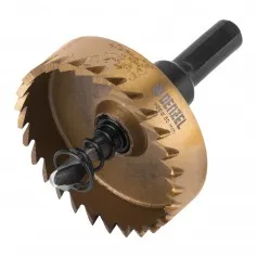 Serra copo para metal 50 mm revestimento em Nitreto de Titânio com suporte