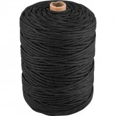 Corda multifilamento 6,0 mm cor preta rolo com 191 m
