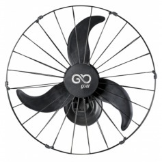Ventilador de parede 60 cm oscilante preto  - V60P Ventilador de parede 60 cm oscilante preto  - V60P