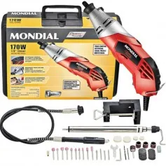 Kit Micro retífica 170 watts com 44 acessórios - FMR-01