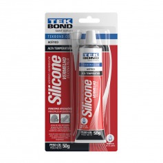 Silicone acético para alta temperatura 50 gramas Silicone acético para alta temperatura 50 gramas