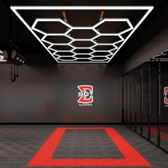 Luminária colméia hexagonal em Led com 14 células CRI>90 Luminária colméia hexagonal em Led com 14 células CRI>90