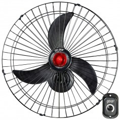 Ventilador de parede 70 cm oscilante bivolt preto - V70P Ventilador de parede 70 cm oscilante bivolt preto - V70P