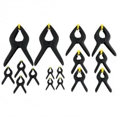 Jogo de grampos de nylon 19mm x 75mm com 16 peças - 83-094