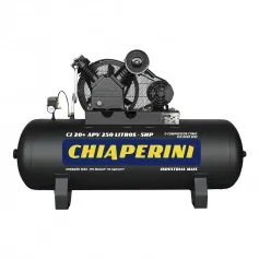 Compressor de ar 20 pés 250L 5 hp 175 lbs trifásico - CJ 20+ APV 250L