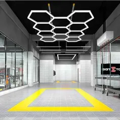 Luminária colméia hexagonal em Led com 11 células CRI>90