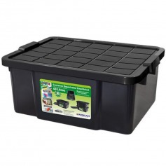 Caixa organizadora com tampa 40 litros empilhvel - 25888