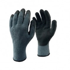 Luva de tecido tricotado com palma em borracha Luva de tecido tricotado com palma em borracha