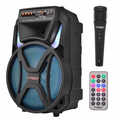 Caixa de som amplificada 500W RMS com Bluetooth TWS Radio FM e Microfone - CT 500  Caixa de som amplificada 500W RMS com Bluetooth TWS Radio FM e Microfone - CT 500