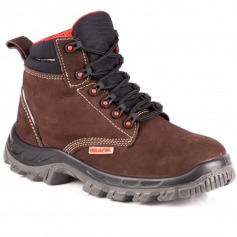 Botina bidensidade couro nobuck com cadarço - BSGN Botina bidensidade couro nobuck com cadarço - BSGN