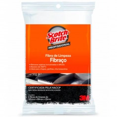 Esponja de limpeza fibra�o 87 x 125 mm - Scotch Brite
