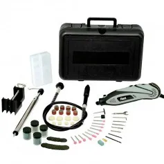 Kit micro retífica 130W com 199 acessórios 21143 - RZ-MR130