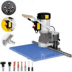 Furadeira de dobradiça 1050W com jogo de fresas monofásica 18396 RZ-FD-6