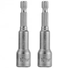 Soquete magnético 10 x 65 mm encaixe de 1/4