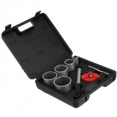 Jogo de serra copo para cerâmicas e telhas 33 a 83 mm 8 peças - 728429 Jogo de serra copo para cerâmicas e telhas 33 a 83 mm 8 peças - 728429