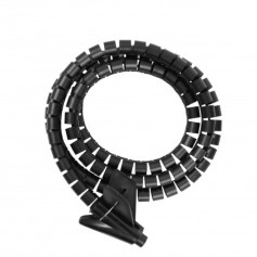 Organizador de Cabos 1,5 m 16 mm preto - BOM-5539 Organizador de Cabos 1,5 m 16 mm preto - BOM-5539
