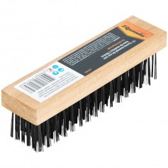 Escova manual de ao carbono sem cabo com 5 fileiras