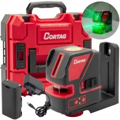 Nível a laser verde pendular 2 linhas a bateria 20 m com maleta - NLC 818