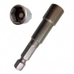 Soquete magntico sextavado 5/16’’ x 50 mm encaixe 1/4