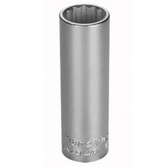 Soquete estriado longo 15 mm encaixe  1/2 Soquete estriado longo 15 mm encaixe  1/2