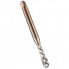 Macho máquina aço rápido canal helicoidal M5 x 0,8 mm DIN 371 - EX00M5 Macho máquina aço rápido canal helicoidal M5 x 0,8 mm DIN 371 - EX00M5