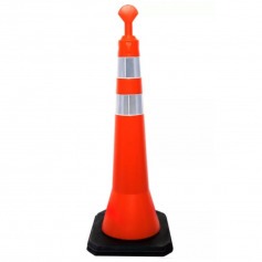 Cone balizador refletivo tipo T 1,14 m 5 kg laranja - T-TOP Cone balizador refletivo tipo T 1,14 m 5 kg laranja - T-TOP