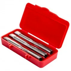 Jogo de macho manual aço rápido M8 x 1,25 mm com 3 peças - E559M8NO8