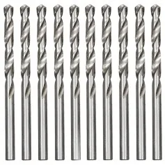 Broca de aço rápido para metal 10,0 mm DIN 338 com 10 peças - 715999
